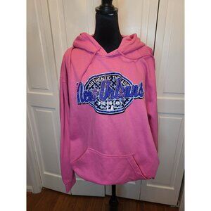 Pink New Orleans The Big Easy Hooded Sweatshirt L Activewear Sporty Athleisure